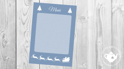 menù stampabile tavola di natale