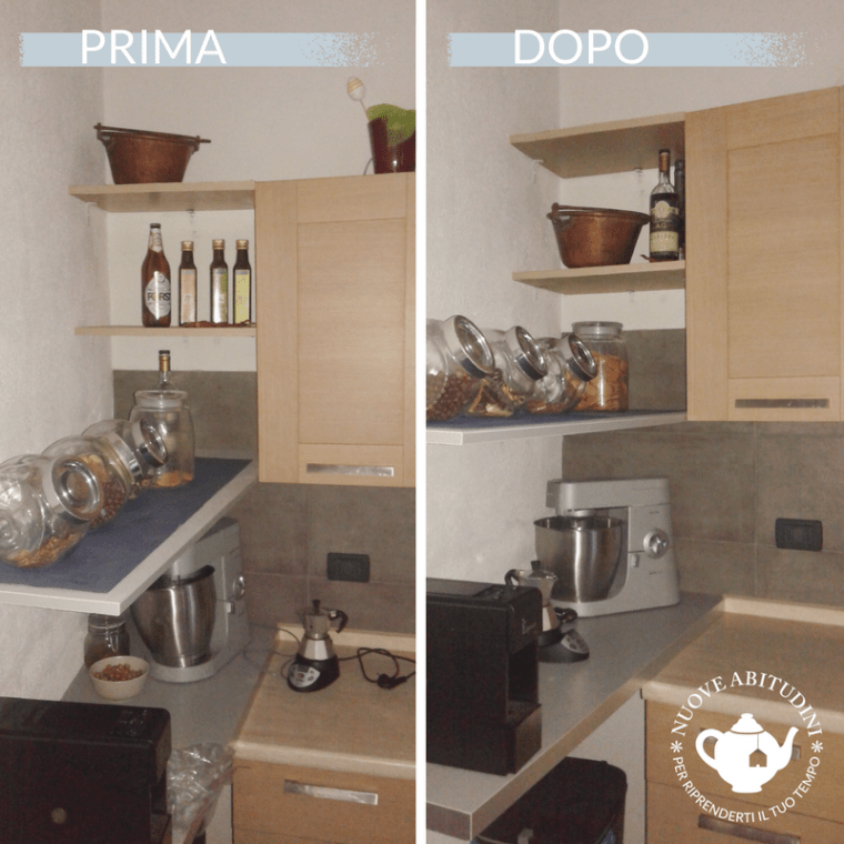 decluttering cucina