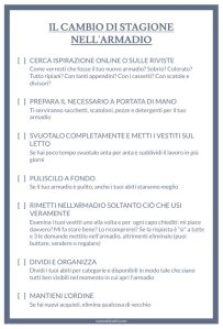 cambio di stagione armadio