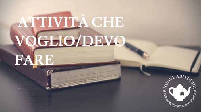 attività bullet journal