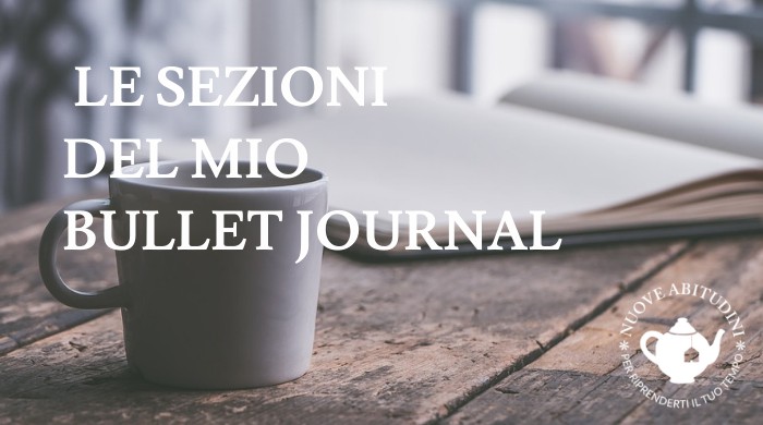 sezioni bullet journal