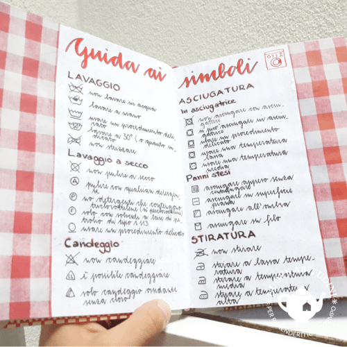 guida simboli bucato